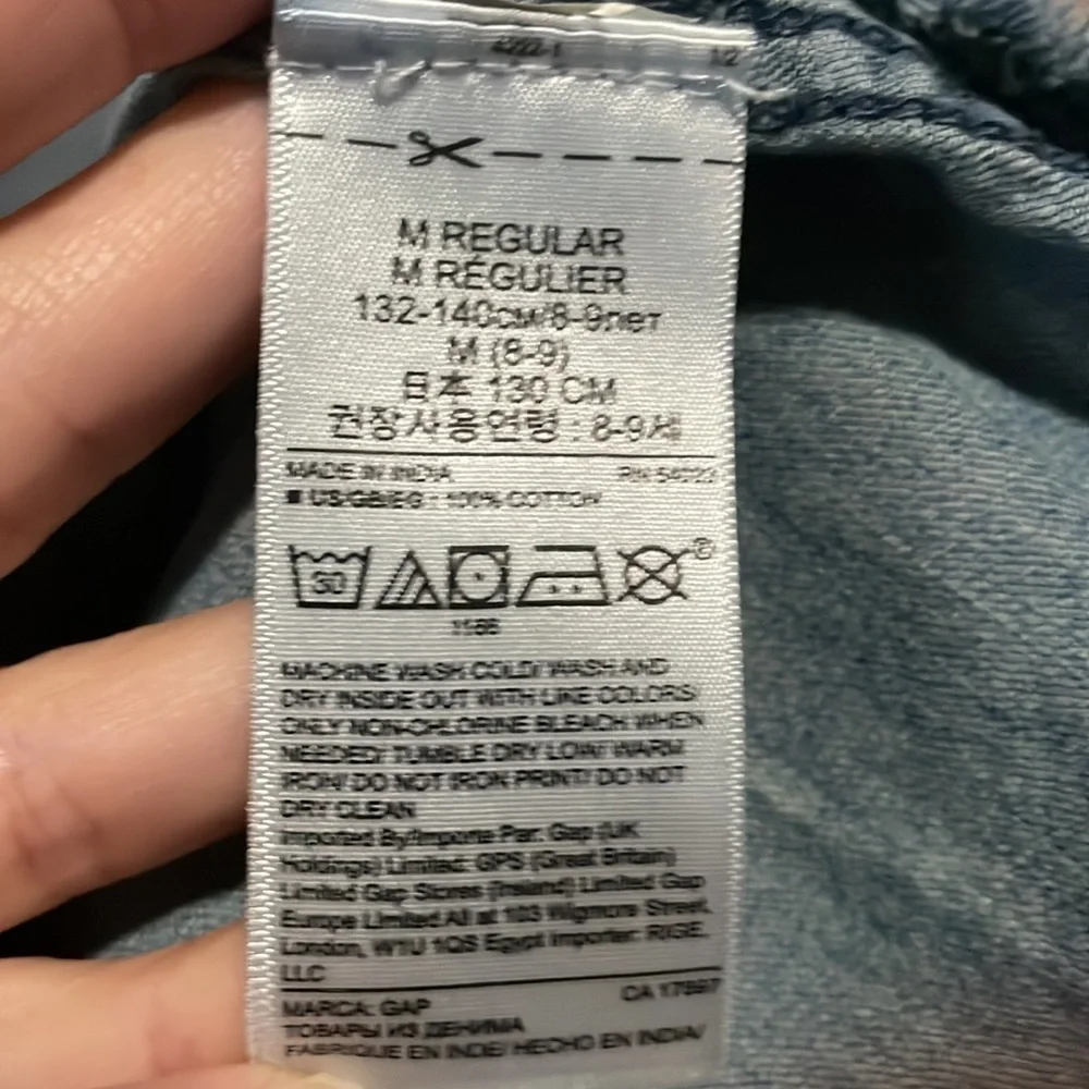 GAP KIDS- Girls denim chambray shirt- Size medium